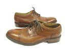 Men's COLE HAAN  Oxford Lace Up Shoes Cognac Brown Leather Size 11 M Cap Toe