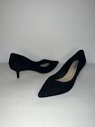 Saks Fifth Avenue Women’s Black Suede Pointed Toe Kitten Heel Pumps Shoes Sz 10
