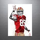 George Kittle San Francisco 49ers Sports Print, Man Cave-FREE US SHIPPING