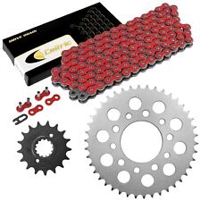 Red Drive Chain And Sprocket Kit for Honda CB1000 CB1000C 1993-1998 (For: Honda)