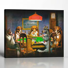 Dogs Playing Poker Canvas Art, C.M. Coolidge, Dogs Playing Card, Poker Room Deco