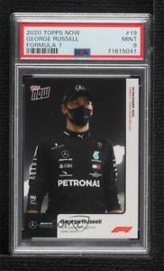 2020 Topps Now F1 /3137 George Russell #019 PSA 9 MINT Rookie RC
