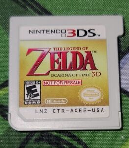 Zelda Ocarina of Time 3D Not For Resale Nintendo 3DS Demo
