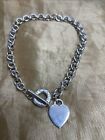 Return to Tiffany & Co. Heart Tag Toggle Necklace 925 Silver 100% Authentic