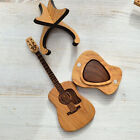 Guitar Pick Wooden Guitar Picks Holder Guitar Pick Box Gifts Case Portable