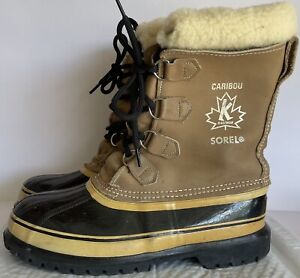 Sorel Kaufman Caribou Snow Boots Made in Canada Women's US 8 FAST SHIPPING