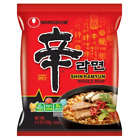 Nongshim Shin Ramyun Spicy Beef Ramen Noodle Soup 4.02 Oz, 18 Ct