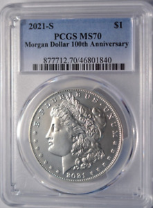 2021-S (MS70) $1 Morgan Silver Dollar PCGS - San Francisco