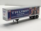 HO SCALE 1/87 CUSTOM WALTHERS TRUMP 2024 40' PIGGYBACK TRAILER FOR TRAIN LAYOUT