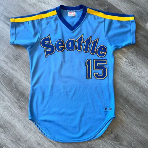 New ListingGame Worn 1983 Seattle Mariners Chuck Cottier Jersey Wilson Authentic Team Issue