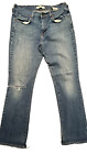 Levi's Used Women's Jeans Size 10 Boot Cut Mid Rise Streetwear Denim Blue