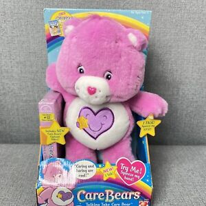 Care Bears Talking Take Care Bear Plush Talks With VHS Movie Play Along 2004