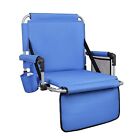 Portable Folding Stadium Bleacher Seat Stadium Chair Back Support with ArmRest