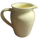 Vintage Pitcher Yellow Ceramic Vase Floral Pastel Large Flowers