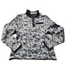Canada Weather Gear Mens Size L Fleece Sweater 1/4 Snap Pullover Camo Layer