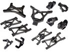 Black CNC Machined Suspension Upgrade Kit for Losi 1/10 2WD 22S Drag Car