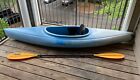 Kayak used Old Town Otter kayak boat and paddle Blue canoe with accessories