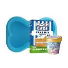 Pooch Cake Gift Set for Dogs: Peanut Butter Cake Silicone Baking Pan All Natural