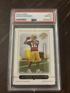 2005 Topps #431 Aaron Rodgers Packers RC Rookie PSA 10 GEM MINT