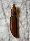 VINTAGE E.D. WUSTHOF HUNTING KNIFE, SOLINGEN GERMANY, WITH SHEATH
