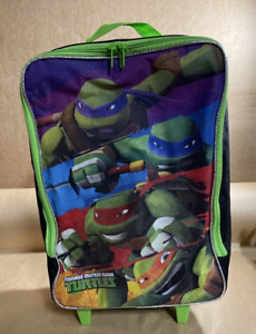 TMNT Teenage MUTANT Ninja Turtles Wheeled Overnight Travel Bag Sleepover Handle
