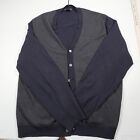 Brooks Brothers Size XL Mens Cardigan 100% Merino Wool Navy