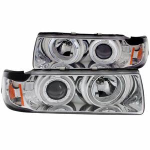 ANZO For BMW 3 Series 1992-1998 Projector Headlights E36 w/ Halo Chrome G2 1pc (For: BMW)