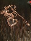 Origami Owl Rose Gold Winged Heart Living Locket with Bolo Necklace LK1062 NIB💌