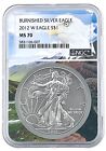 2012 W Burnished Silver Eagle NGC MS70 - Eagle Picture Core