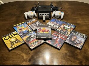 Nintendo GameCube W/ Games LOT  |  Zelda Collectors Edition, Spiderman, Simpsons
