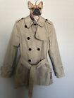NWT AUTH Coach Women Short Length Double Breasted Belted Trench Coat Size XS