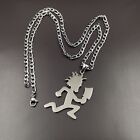 Men Hatchetman Necklace Stainless Steel ICP  Charms Pendant Figaro Chain 4mm 30'