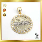 10K Yellow Gold And Cubic Zirconia Last Supper Pendant 2.2g Charm for Necklaces