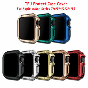 TPU Protective Bumper Case Cover For Apple Watch Series 9 8 7 6 5 4 3 2 SE Ultra