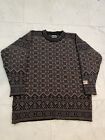 Vintage 90s Dale Of Norway Mens Bjorn Brown Long Knit Sweater Size M Rare