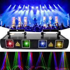 LED Laser Projector RGBY 4 Lens Stage Lighting DJ Disco Party Lights Show