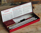 Vintage INCOMPLETE Wards Western Field Gun Shotgun Cleaning Kit in Red Metal Box