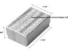 Wholesale 200 Small Silver Cotton Fill Jewelry Gift Boxes 1 7/8 x 1 1/4 x 5/8