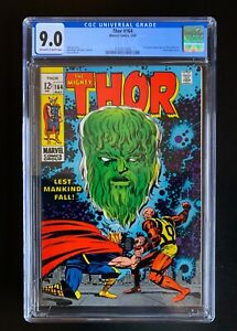 THOR # 164 - CGC 9.0 - 3rd Cameo Warlock / HIM - EXCELLENT REGISTRATION