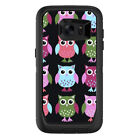 Skin Decal for Otterbox Defender Samsung Galaxy S7 Edge Case / Cute Owls