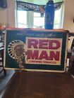 Vtg Red Man Tobacco Metal Sign Chew Tobacco Redman Chewing 12