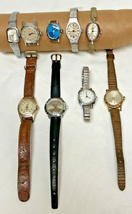 Lot of 9 Womens Timex Wristwatches, Most Run, Keep Time *