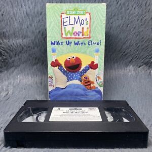 Elmos World Wake Up With Elmo VHS Seasame Street 2002 Pre School Kids Movie Film
