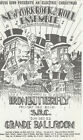 Vintage Original Mint NY R&R Ensemble/Iron Butterfly Grande Ballroom Card