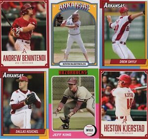 Arkansas Razorbacks 2022 Promo Baseball Cards 100th Season - Complete Your Set!