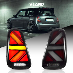 For Mini Cooper R50 R52 R53 2002-2006 LED Tail Lights Rear Brake Lamps Red Lens (For: More than one vehicle)