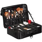 Makeup Train Case Large Storage 3 Tiers Handle Cosmetic Organizer Bag Waterproof