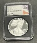 2021 S PROOF SILVER EAGLE PF70 ULTRA CAMEO MERCANTI SIGNED FIRST DAY ISSUE T-2