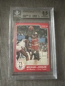 1985-86 Star All-Rookie Team #2 Michael Jordan Rookie RC BGS 8.5 with (2) 9.5’s!