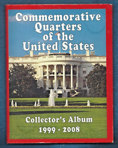 Full Complete 51 Commemorative Quarters of the United States 1999-2008 Album